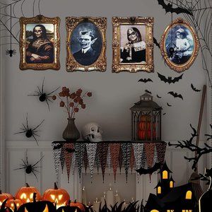 New Halloween Decorations Indoor Scary 3d Changing Face Pictures